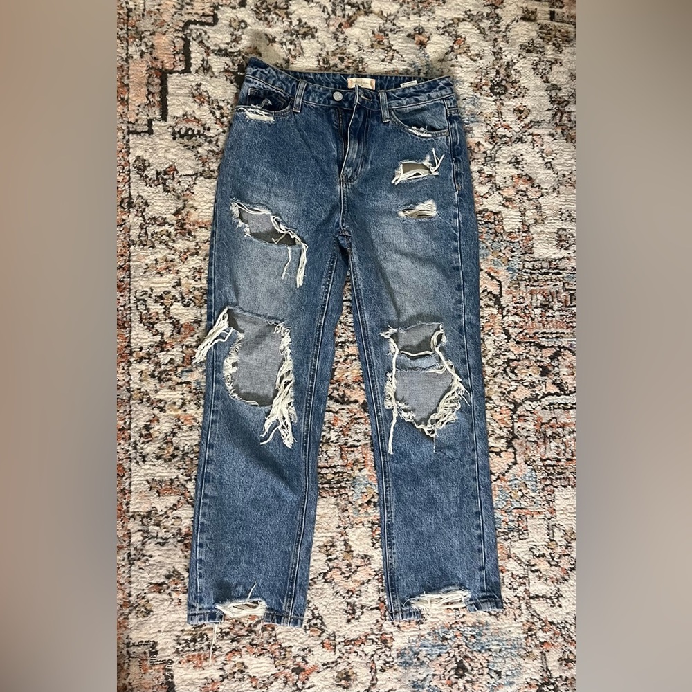 Altar’d State medium wash ripped jeans size:26
